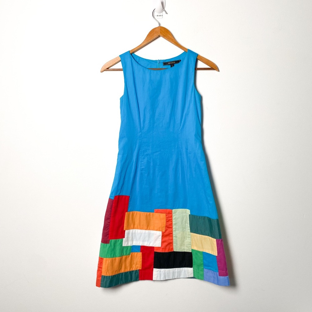 Vintage A Line Art Deco Abstract Retro Dress